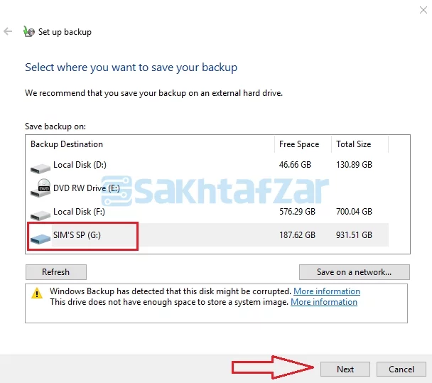 آموزش بکاپ گرفتن در ویندوز 10