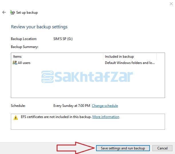 آموزش بکاپ گرفتن در ویندوز 10