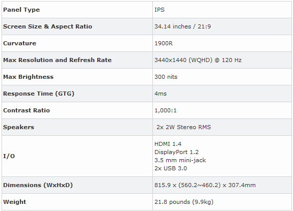 مانیتور گیمینگ ROG Swift PG349Q از ایسوس