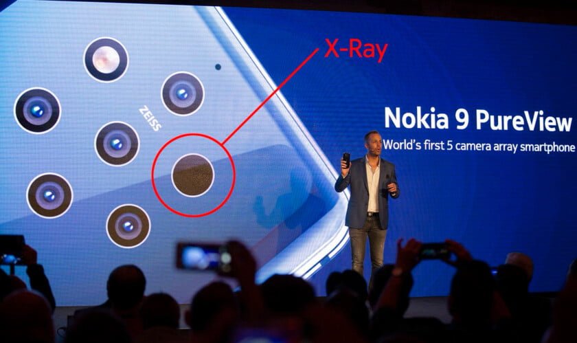 نوکیا 9 دارای دوربین X-Ray است