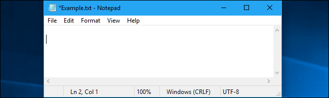 پیشرفت Notepad
