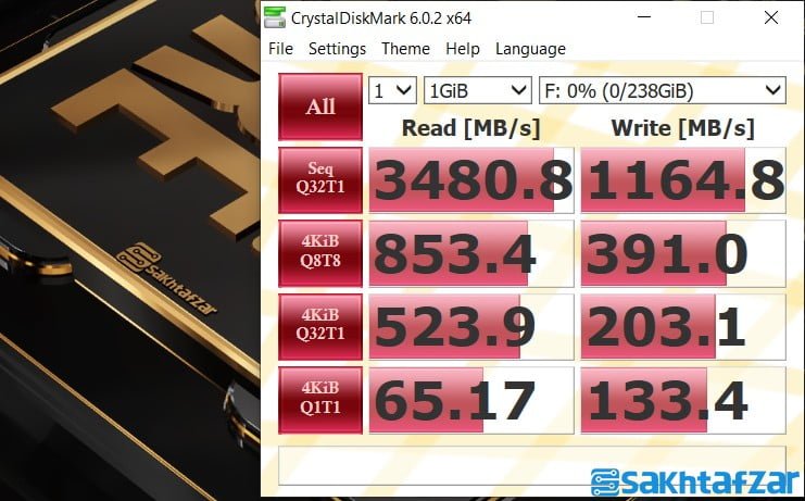 بررسی ADATA XPG SX8200 Pro 256G SSD