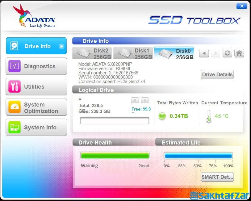 بررسی ADATA XPG SX8200 Pro 256G SSD