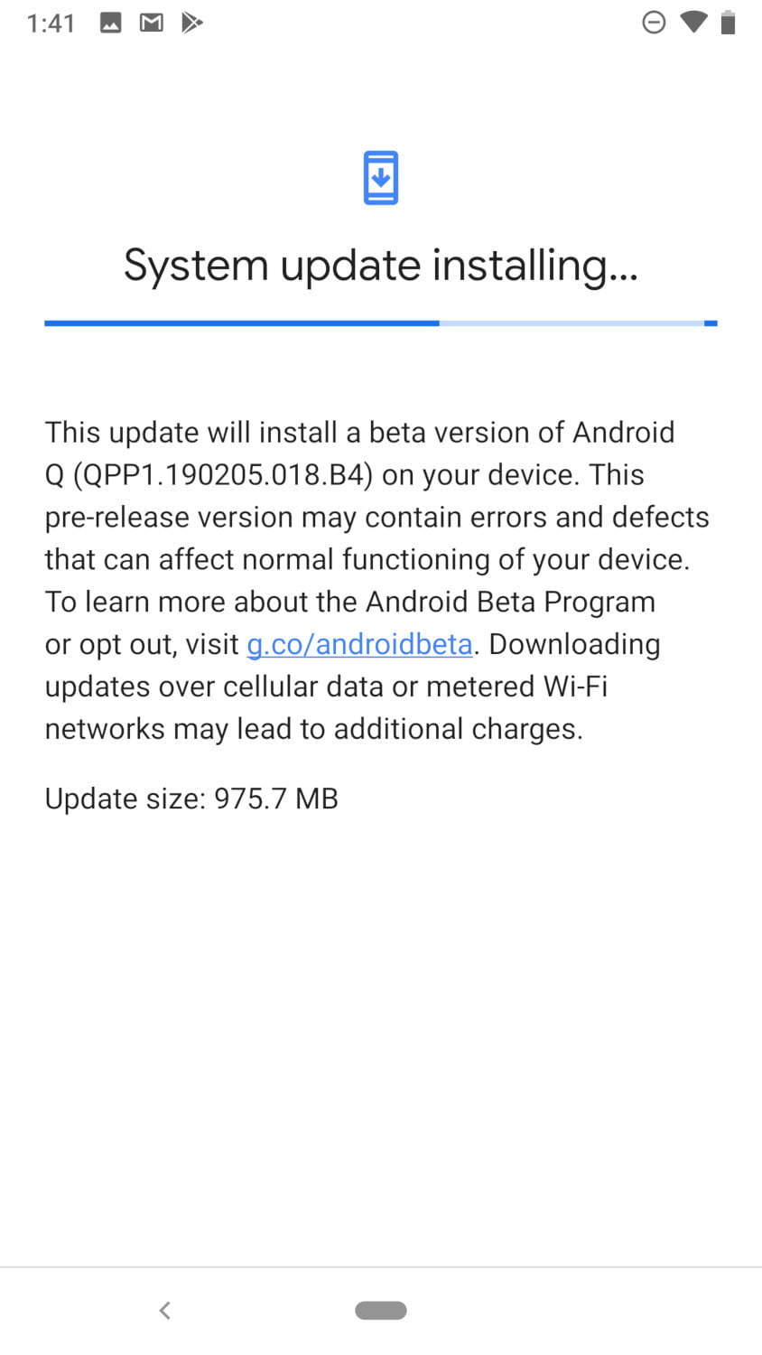 نحوه دریافت آپدیت اندروید Q