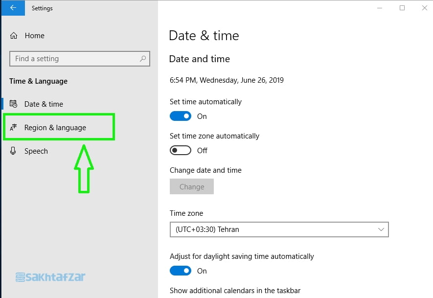 آموزش تغییر زبان ویندوز به فارسی