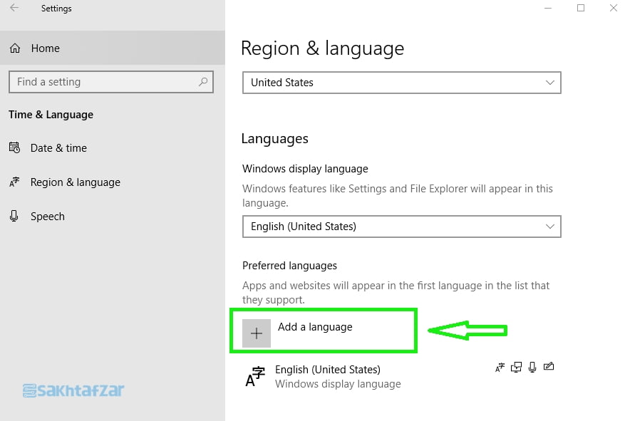 آموزش تغییر زبان ویندوز به فارسی