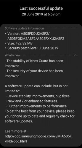 اضافه شدن نایت مد به دوربین گلکسی a50