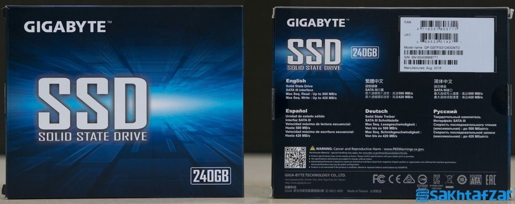 بررسی GIGABYTE SSD 240GB