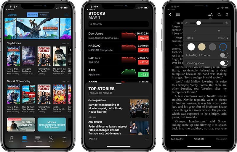 حالت تاریک در iOS 13