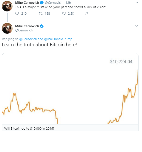 واکنش راستگرایان به اظهارات ترامپ در مورد بیت کوین