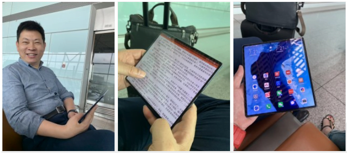 مدیرعامل شرکت هوآوی، یعنی آقای ریچارد یو با نسخه شخصی میت اکس خود