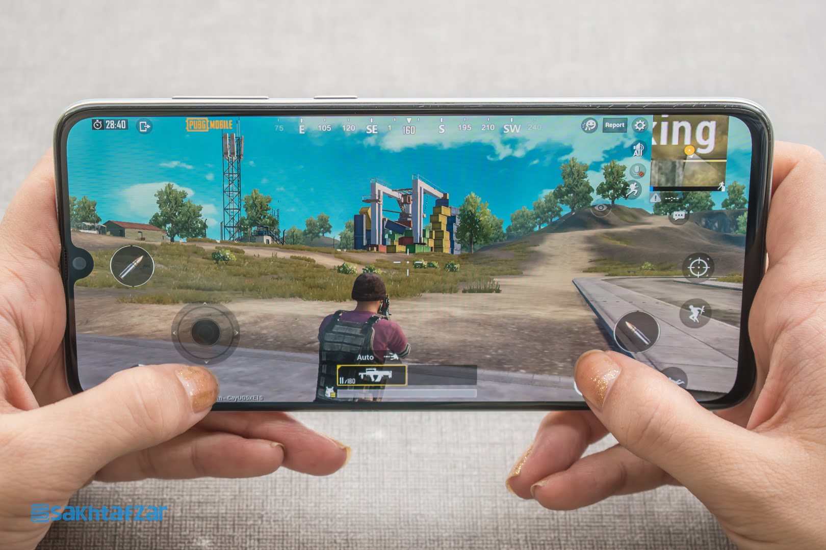 پابجی در گوشی گلکسی A70 سامسونگ