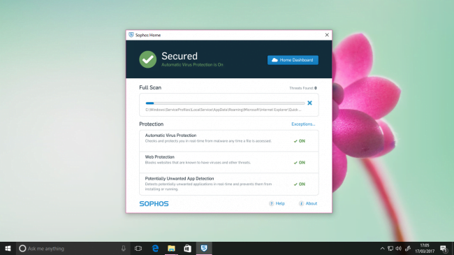 نسخه رایگان آنتی ویروس Sophos Home