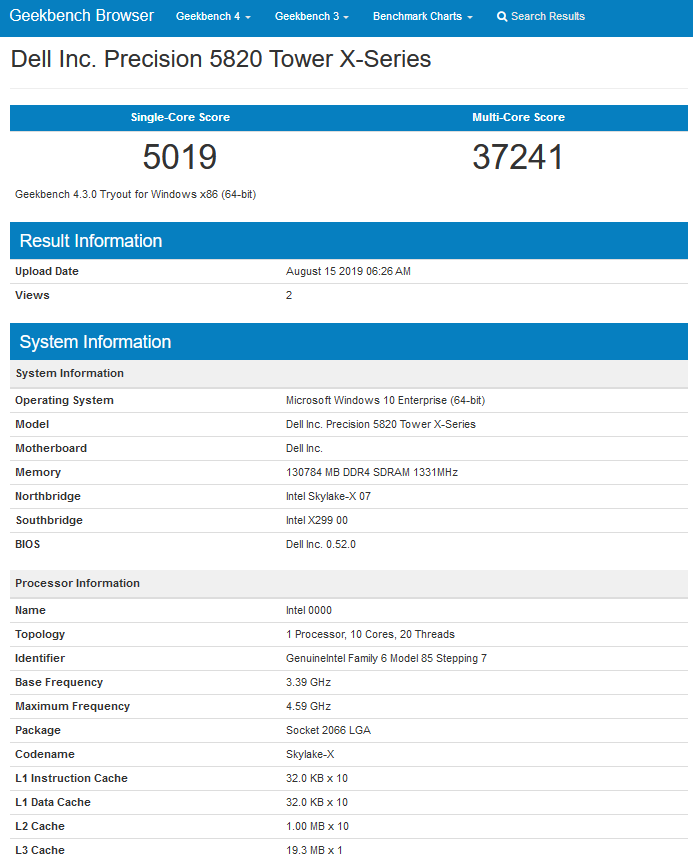 پردازنده 10 هسته‌ای Cascade Lake X تا 16 درصد سریع‌تر از Core i9 9900K