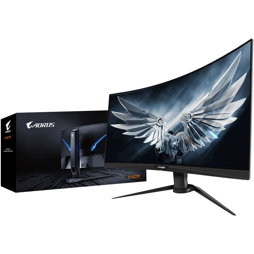 سعادت در گیمینگ با مانیتور گیمینگ Aorus CV27F از گیگابایت