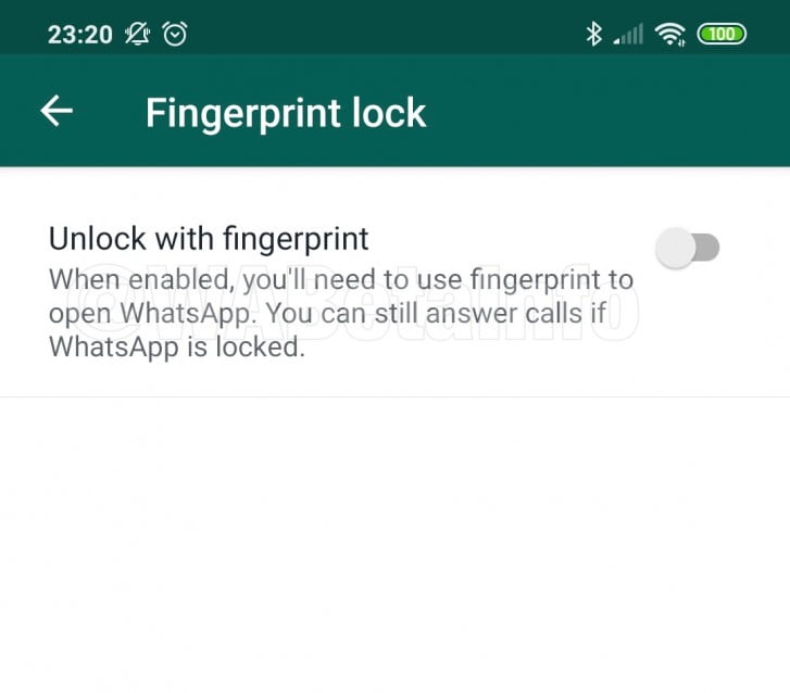 قفل شدن با اثر انگشت در واتساپ