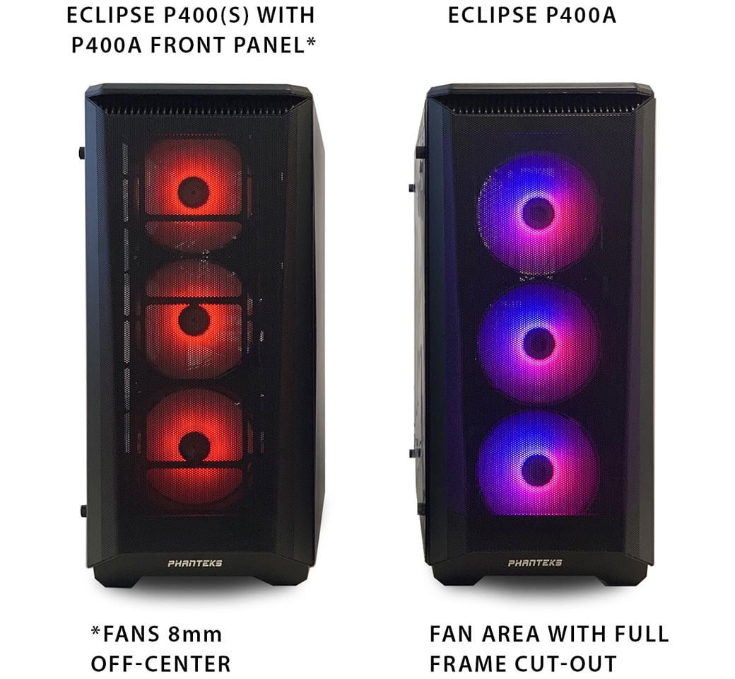 Phanteks از پنلهای جلویی شبکهای برای کیسهای Eclipse P400A رونمایی کرد