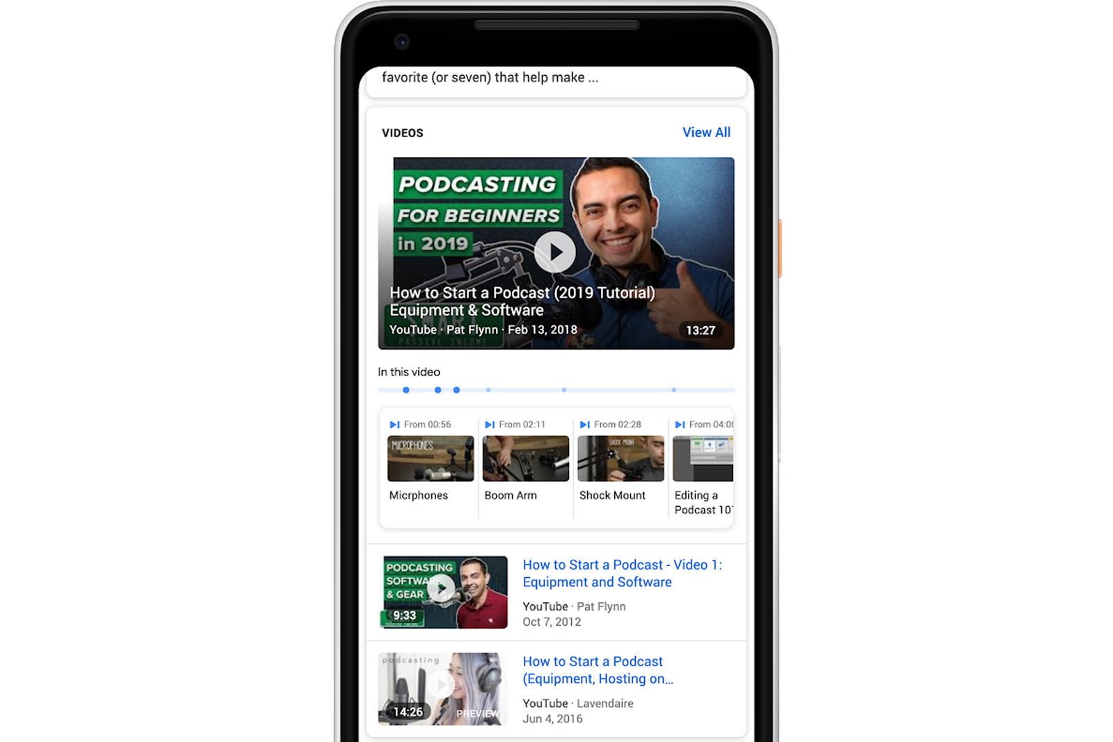 نتایج جستجو گوگل