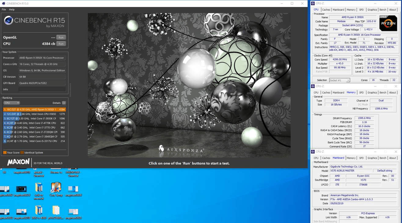 اورکلاک و بنچمارک پردازنده AMD Ryzen 9 3950X در فرکانس 4.4 گیگاهرتز