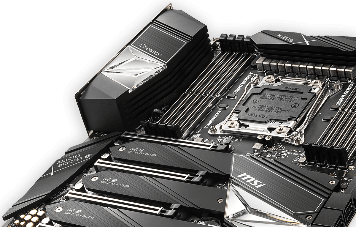 رونمایی از مادربردهای جدید MSI X299 برای نسل دهم پردازندههای Core X