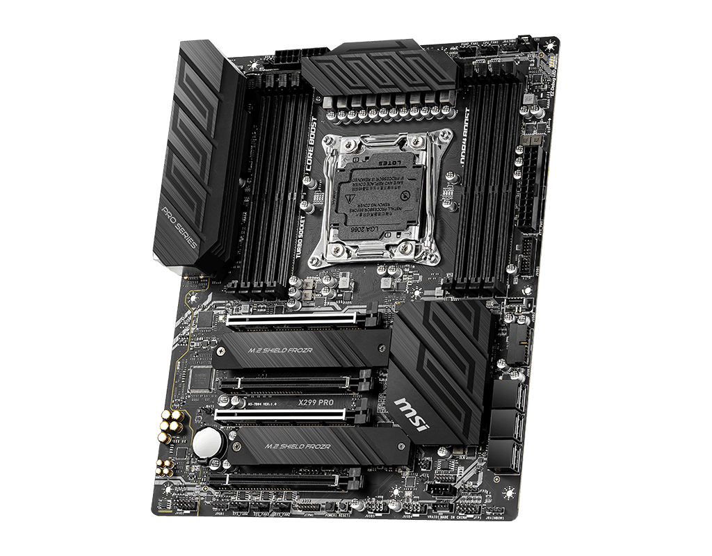 رونمایی از مادربردهای جدید MSI X299 برای نسل دهم پردازندههای Core X