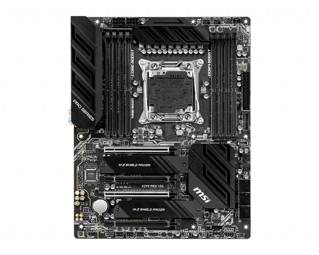 رونمایی از مادربردهای جدید MSI X299 برای نسل دهم پردازندههای Core X