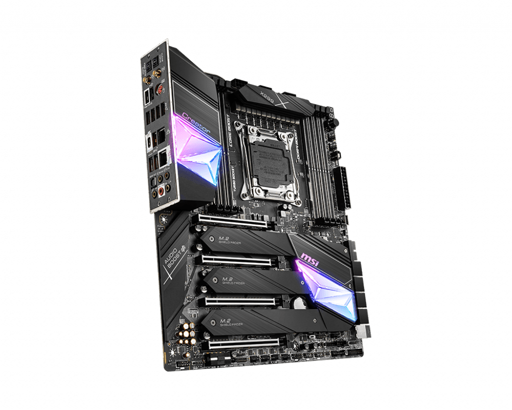 رونمایی از مادربردهای جدید MSI X299 برای نسل دهم پردازندههای Core X