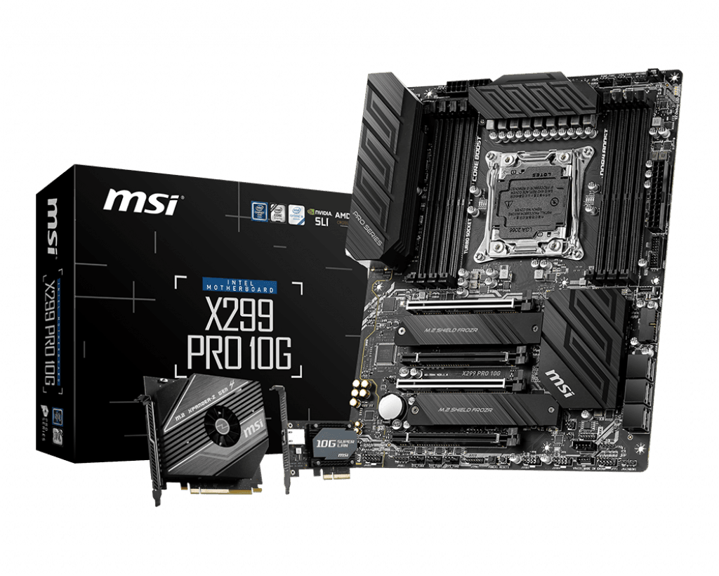 رونمایی از مادربردهای جدید MSI X299 برای نسل دهم پردازندههای Core X