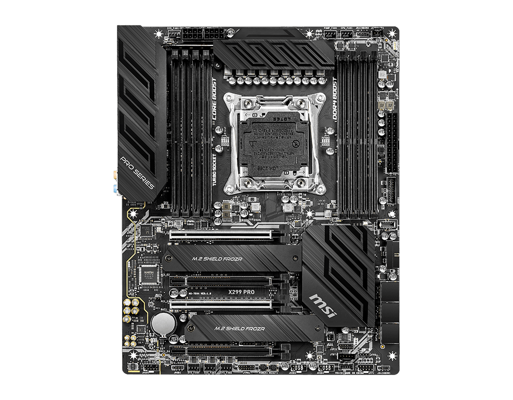 رونمایی از مادربردهای جدید MSI X299 برای نسل دهم پردازندههای Core X