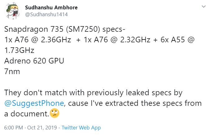جزئیاتی از سیستم روی چیپ آینده کوالکام Snapdragon 735 مشخص شد