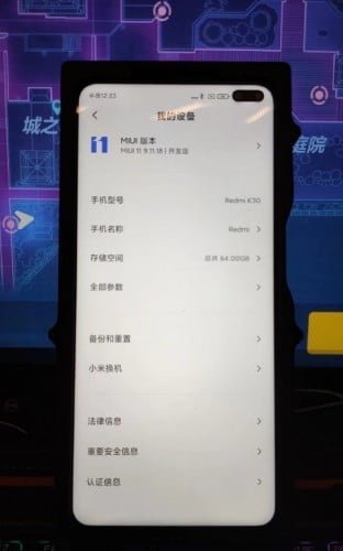 مشخصات Redmi K30 4G لو رفت؛ نمایشگر 6.6 اینچی و 120 هرتز