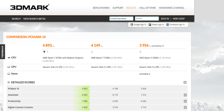 اطلاعات AMD Ryzen 7 4700U با 8 هسته پردازشی لو رفت