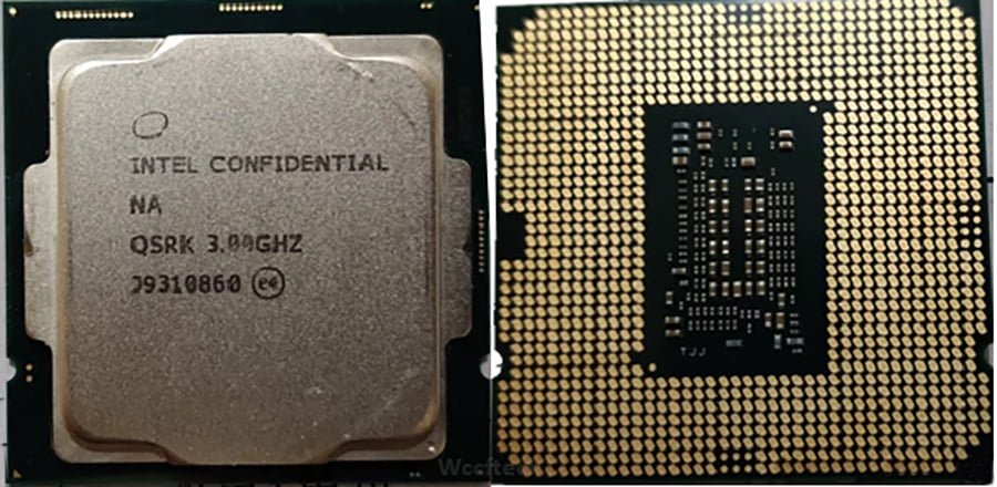 نمونه مهندسی پردازنده نسل دهم Intel Comet Lake S مشاهده شد