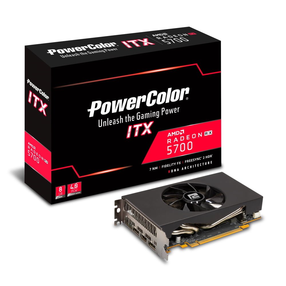 PowerColor از اولین گرافیک RX 5700 با ابعاد ITX رونمایی کرد