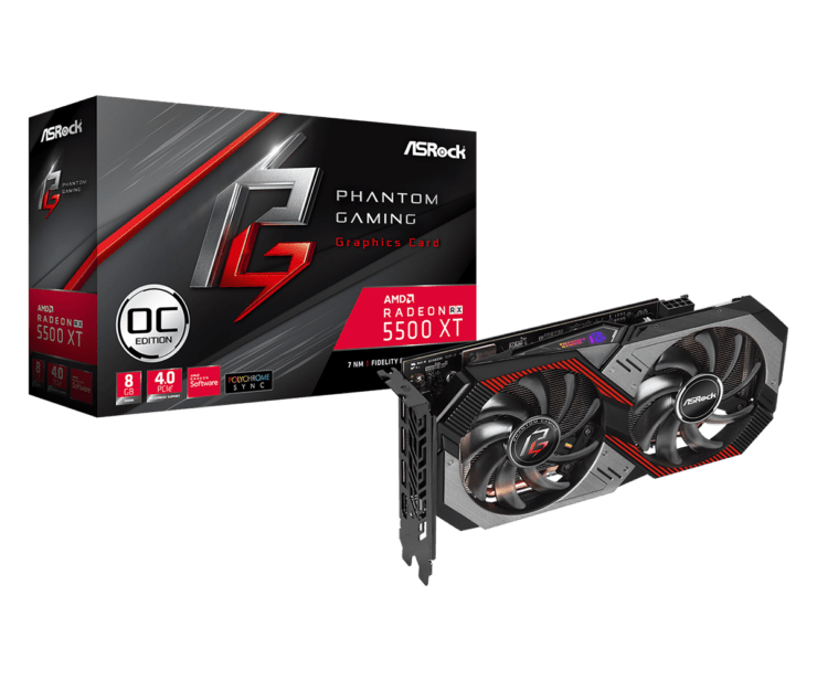 عرضه RX 5500 XT Phantom Gaming توسط ASRock