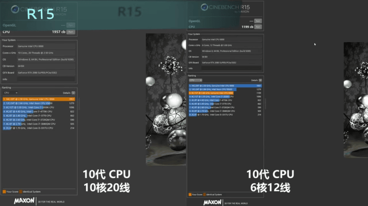 بنچمارک جدیدی از مدلهای 10 و 6 هستهای Intel Comet Lake S