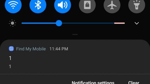 مشکل برنامه Find My Mobile