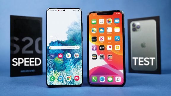 iPhone 11 Pro max VS Galaxy S20 Ultra Speed Test