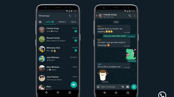 تم تاریک واتساپ