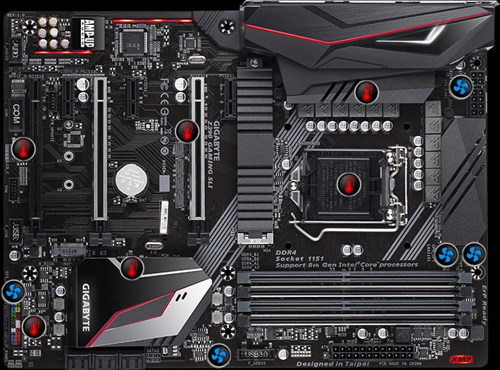 Подключение gigabyte z390 gaming sli