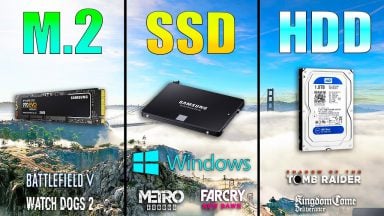 تفاوت سرعت درایوهای ذخیرهسازی M.2 NVMe با SSD و HDD
