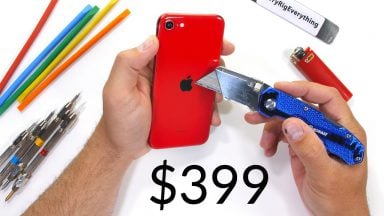 تست مقاومت گوشی آیفون SE