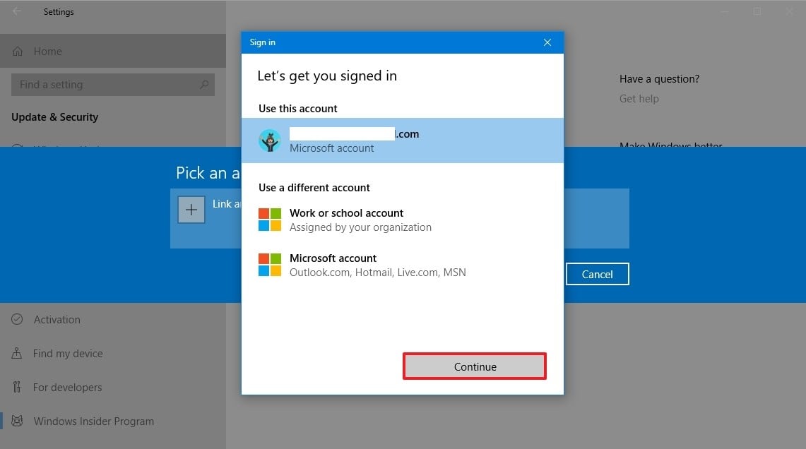 Windows 10 Insider Program 6