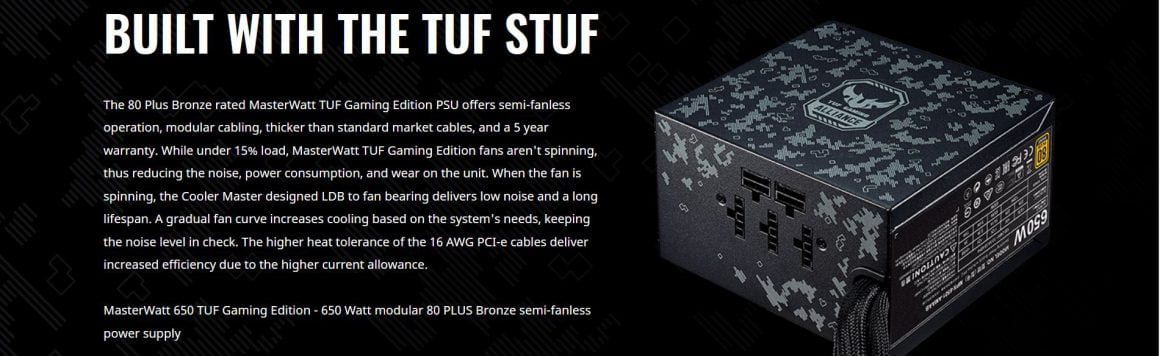 سیستم پیشنهادی حرفهای گیمینگ TUF Gaming Alliance