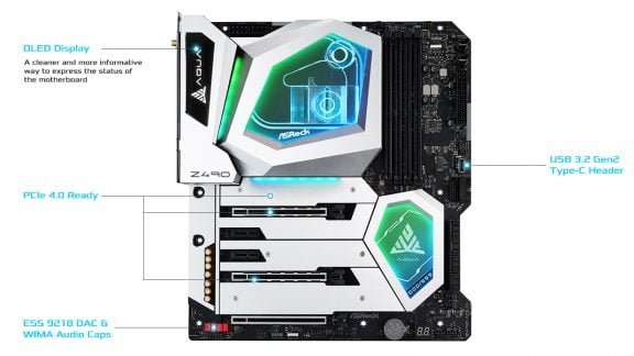 4 رکورد جهانی مادربرد Z490 AQUA