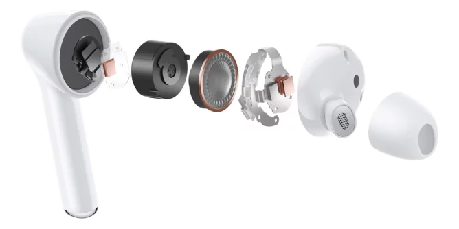 ساختار داخلی هندزفری Huawei FreeBuds 3i