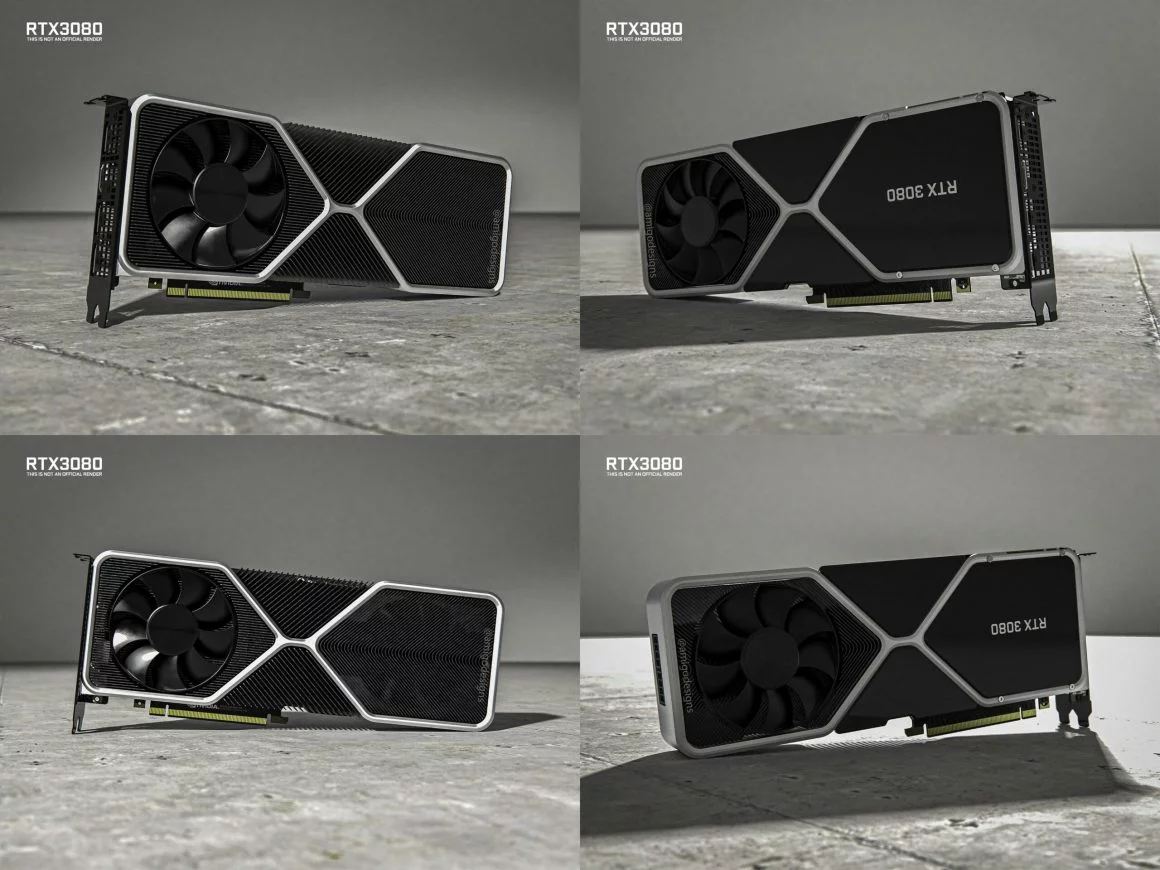 رندرهای گرافیک Nvidia RTX 3080
