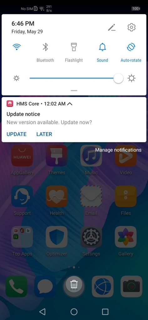 نرم افزار گوشی Y7p هوآوی