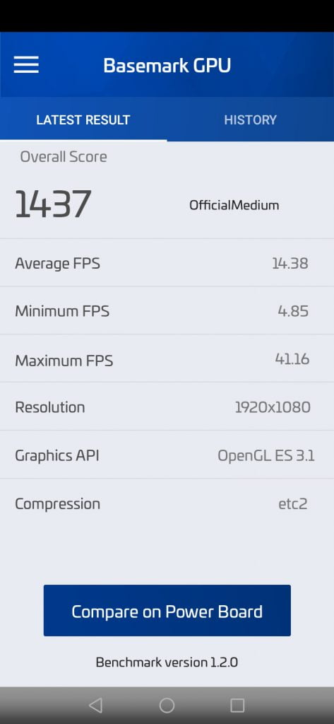 بنچمارک گوشی Y7p هوآوی