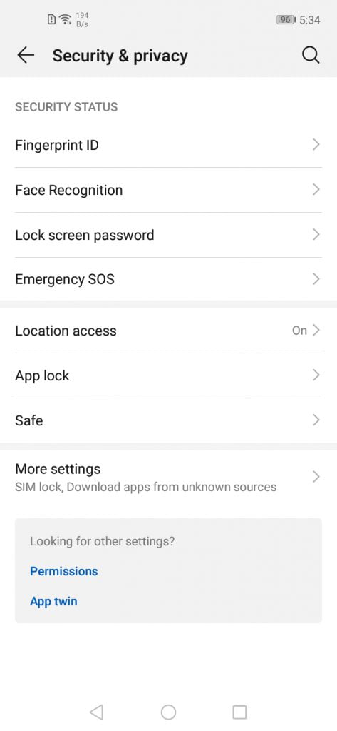 نرم افزار گوشی Y7p هوآوی